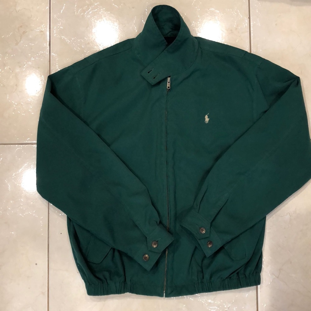 Green polo Golf bomber size Medium